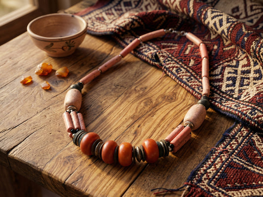 Handmade Berber Amazigh necklace - vintage necklace - authentic Moroccan Berber handcrafted jewelry - Moroccan treasure