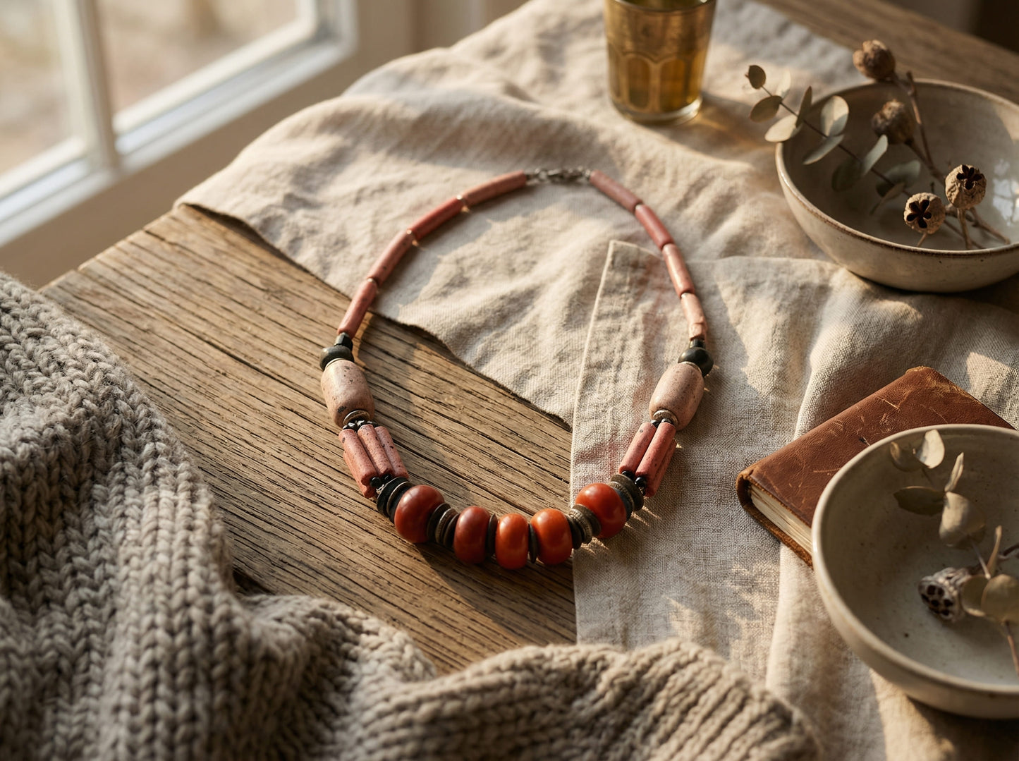 Handmade Berber Amazigh necklace - vintage necklace - authentic Moroccan Berber handcrafted jewelry - Moroccan treasure
